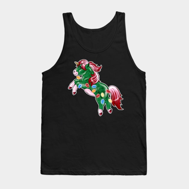 Xmas Unicorn Tank Top by Huldra Tattoo